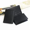 Card Holders Men Black Leather Expandable ID Business Cards Holder Wallet Case7270666