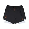 Short de course YA hommes 2 en 1 Double pont séchage rapide Sport Fitness Jogging entraînement hommes Gym Sport pantalon court course