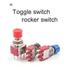 Schalter 1/5PCS Hohe Qualität 6mm 3/6Pin 2 Position Mini Momentary Automatische Rückkehr Push button Switchl ON OFF 5A125V/2A250V Kippschalter