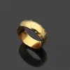 Mode New Band Men Women Designer Rings 18K Gold Plated Rostless Steel Midi Rings European och American Luxury Couples Weddin2160