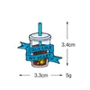 Значок со льдом в виде кофе, брошь в стиле аниме, аксессуар для значка, холодный, как мое сердце2548048