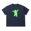 Sommar T-shirts Fashhion Little Bear tryckta toppar Löst shorts ärm runda nacke tees