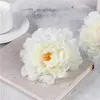 Silk de haute qualité Peony Flower Heads Party Party Decoration Artificial Simulation Silk Peony Camellia Rose Flower Wedding Decora5664376