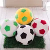 Plush de futebol de futebol realista de futebol macio de bola macia para crianças de brinquedo Decoração de sofá de almofada de almofada para crianças Presente de aniversário