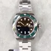 Zegarek fabryczny U1 Starbucks Ceramic Bezel Kermit Dial Sapphire Date 41mm Automatyczne mechaniczne ze stali nierdzewnej Męskie męskie zegarki na rękę z czarną tarczą