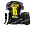 Nowe koszulki piłkarskie 21 22 Dortmund Soccer Jersey Borussia Haaland Kamara 2021 2022 AW