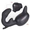 Nxy Anal Toys Silicone Double Head Inflatable Plug Vagina Dilator Pump Expander Prostate Massager Anus Extender Sex Toy for Adults 220420
