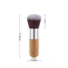 Madeira casa lidar com maquiagem fundação escova de bambu redondo superior escovas multifunções pó blush cosmetictools7162205