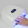 60W Rechargeable Nail Lamp Wireless Gel Polish UV Cure Light Professional Nail Dryer Cordless Nail UV LED Lamp 220628