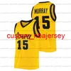 사용자 정의 아이오와 Hawkeyes 검은 평등 NCAA 큰 10 저지. 22 Patrick McCaffery 15 Keegan Murray 24 Kris Murray 55 Luka Garza 11 Tony Perkins