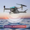 XT9 Mini Drone 4K Double Camera HD WiFi FPV Hinder Undvikande Drone Optical Flow Four-Axis Aircraft RC Helicopter Toys