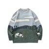 Pulls pour hommes Hommes Vaches Vintage Hiver 2022 Pull Hommes O-Cou Mode Coréenne Pull Femmes Casual Harajuku Vêtements Vêtements