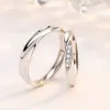 2022 klassische Twist verstellbare Paar Ring Kupfer vergoldet Platin Überlappung Männer Frauen Verlobung Hochzeit Finger Zubehör Valentinstag Geschenk Schmuck Großhandel