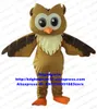 Maskottchen-Puppenkostüm, braune und blaue Eule, Eulen-Maskottchen-Kostüm für Erwachsene, Cartoon-Charakter-Outfit, Anzug, lockt Kunden, Kindergarten, Zoohandlung zx16