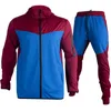 Erkekler Spor giyim Tech Polar Set Bahar ve Sonbahar Ceket Pantolonları Hoodie Full Zipper Klasik Mektup Desen Tasarımcısı Lüks Marka Çalışan Spor Kadınların Takipleri