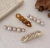 2pcs/set Chain Hair Clips Pearl Hairpins Gold Color Long Barrettes for Women Girls Korean Fashion Hairpin Accessories Gifts