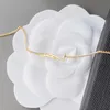 Projektant złoty łańcuszek bransoletka bransoletki damskie biżuteria miłosna luksusowy wisiorek w kształcie litery Y bransoletka dla kobiet urok kolczyk ślub G2205242Z