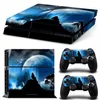 Wolf Style Vinyl Skin Decoration Sticker för Sony PS4 PlayStation4 Console and 2 Controllers Video Game Accessory3195