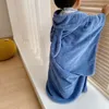 Baby Soft Robe Cartoon Hoodies Rabbit Cloak Girl Boys Sleepwear Bath Towels Kids Soft Bathrobe Pajamas Children's Clothing 220426