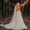 Abiti da sposa per perle di perle a una spalla Plus size abiti da sposa in gravidanza bianchi in gravidanza eleganti