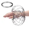 Magiczny przepływowy pierścień zabawki Kinetic Spring Funny Outdoor Game Intelligent Spinner 3D Arm Aductive Stress Relief Toy Fidget Ee