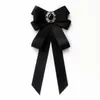 Fatti a mano Moda Farfalla Nodo Nastro Diamante Bowtie College Camicia con strass bianchi Papillon per uomo Accessori