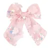 NIEUWE PAILIN HAAR BOUG HAAR CLIPS Baby Meisjes Kid Kind Borduurwerk Flower Bronettes School Girl Hairspins Haaraccessoires