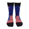 Mens Women Trump Socks Jag kommer att vara tillbaka bomullsfesttillbehör Republikanska gåvor Strumpor 2024 Amerikansk val JY1122