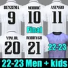 Benzema Soccer Jerseys 22 23 Kirt de football Vini Jr Camavinga 120th Y-3 Alaba asensio Modric Marcelo Final 2022 2023 Camiseta Men Kids Kit Kit Uniforms Calcio