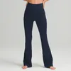 Lu Yoga Lu-088 Want Flare Pants Pole Yoga Pants Super Elastyczny wysoki talia Leggingi trening na siłownię Rozkloszech szerokich zabójczych nogach spodnie Kobiety