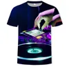 Men Disco DJ Rock Mens 3DtShirt Party Music Sound Activated LED T Shirt Light Up and Down Punk Flashing Equalizer Mens Tshir 220601055181