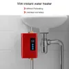 Chauffe-eau électrique Chauffe-eau instantanés sans réservoir 110V 220V 3 8KW Affichage de la température Chauffage Douche Universel 3800W Maison Gar1774