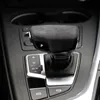 Protector de cubierta de palanca de cambios Interior de cuero para coche, pegatinas de coche para Audi a4l a5 a6 a7 q5l q7 2019, accesorios de modificación 201E