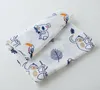 Filtar Swaddling OnlyMoon 3 Pack Muslin Baby Swaddle Filt 100% Cotton Absorbent Ultra Soft Born Få 2 lager GASH