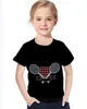 T-shirt per bambini Lettera Camicia a manica corta Tees Top Boys Girls Bambini Casual Stampato Pattern Baby Tshirt