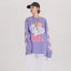 EXTREME Long Sleeve Harajuku Kawaii Clothes Oversized Japanese Streetwear Cartoon T Shirt Women Cute Clothing 220321