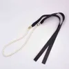 Herrbältesbälten för män Designer Luxury Women's Fashion Designer Brand midja kedja Lanyards Belt mjuk fårskinn Pärlstygn Party Dress Bady Accessories Q173