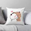 Pillow Case Bubu Dudu Square Pillowcase Polyester Linen Creative Zip Decorative Bed Cushion Cover Car Chair Sofa Decor CasePillow1021712