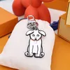 Designer Hund Schlüsselbund Key Chain Modebag Anhänger Cartoon Männer Frauen Luxus hochwertige Dekoration Schlüsselanhänger5012475