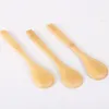 13cm Round Bamboo Wooden Spoon Soup Tea Coffee Honey spoon Spoon Stirrer Mixing Cooking Tools Catering Kitchen Utensil F0623W1