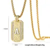 Collana con lettera CZ A-Z placcata oro giallo Hotsale in Europa e America Bel regalo per uomini e donne