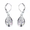 French Drop Shaped Imitation Aobao Ear Hook Silver Color Tree of Life Earrings Fashion Jewelry Gift for Women 220719