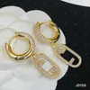 Neue Gold Perlen Ohrringe Hoop Für Frauen Luxurys Designer Anhänger Ohrstecker Modeschmuck Mädchen Buchstaben F Ohrring Hochzeit D2204231Z