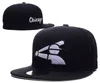 Wholesale White Sox Team Baseball مجهزة Caps عالية الجودة للرجال Snapbacks Flat Brim في الحقل القبعات المصممة الكاملة المغلقة