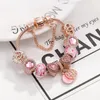 Bracelets de charme Código Drop se encaixa no verão Love Heart Beads Brand Pulseras Europeias para Mulheres GiftCharm Lars22