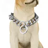 Chains Top Quality 19mm 18-30 Inch Gold Silver Tone Double Curb Cuban Pet Link Stainless Steel Large Dog Chain Collar Necklaces