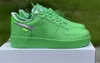 2022 Authentic MCA White Light Green Spark 1 Basketball Shoes Off University Gold Metallic Silver Blue Volt Black WMNS Sail '07 MoMA Sneakers Size US7-13