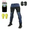 Motorcycle Apparel PK 719 Trousers Moto Jeans Pants Riding Touring Motorbike Motocross Blue/Black Pant With Protective Gear