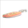 Porte-clés bijoux mignon dessin animé acrylique porte-clés créatif nourriture chien chaîne pour femmes enfants filles cadeau voiture accessoire Drop Dhtes