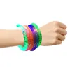 Fournitures de fête Bracelets de danse Flash bracelets LED clignotant poignet lueur bracelet dans le noir carnaval cadeau d'anniversaire néon